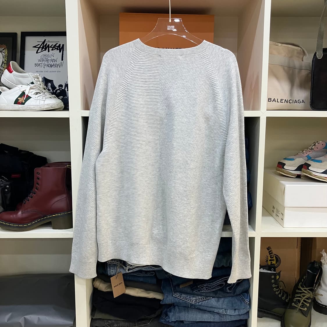 시스템옴므 그레이 스웨트셔츠 100 상품이미지3