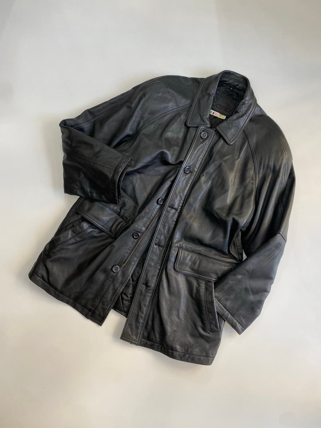 [L] 90s Vintage 양가죽 코트 상품이미지1