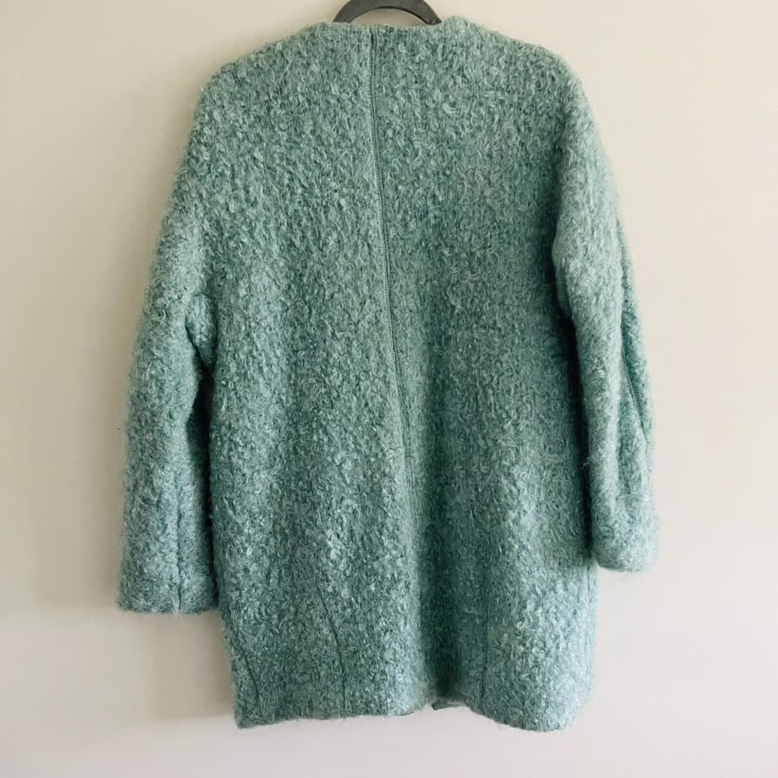 zara 민트컬러 시어링 지퍼코트 상품이미지2