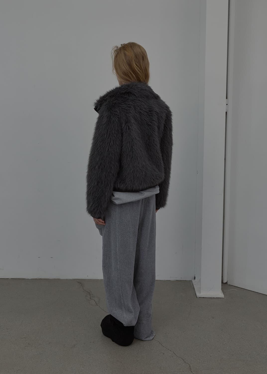 LCDC 뉴 퍼 집업 자켓 그레이 상품이미지4