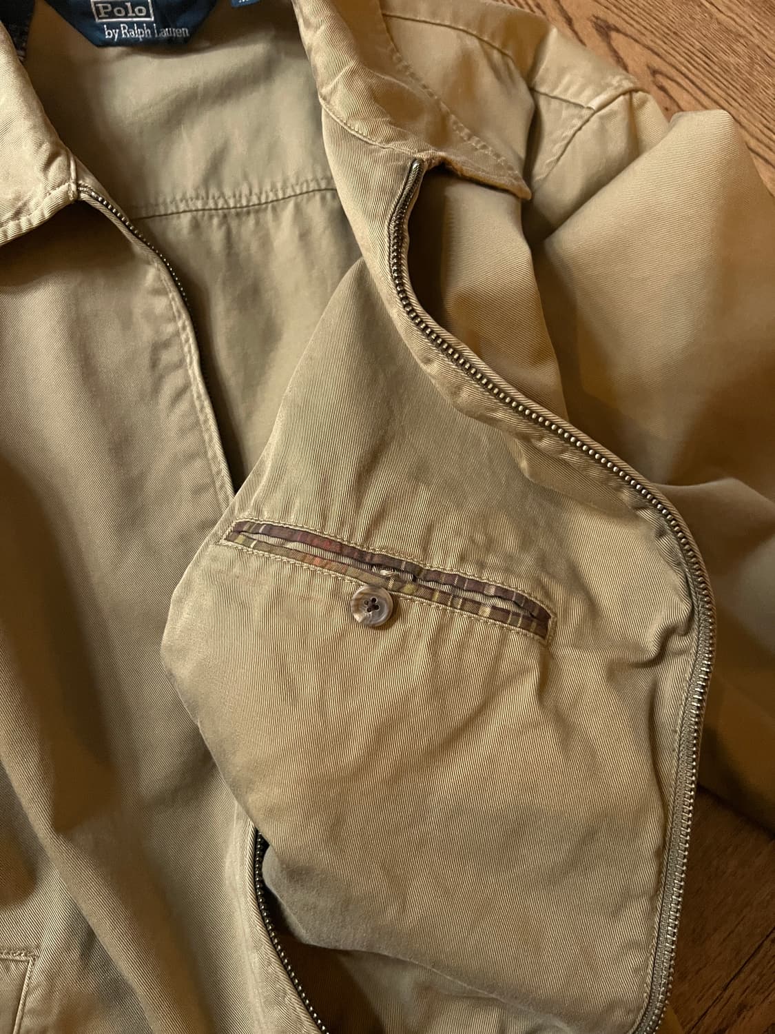 [XL]폴로 랄프로렌 체크 디테일 베이지 베이포트 자켓 상품이미지8