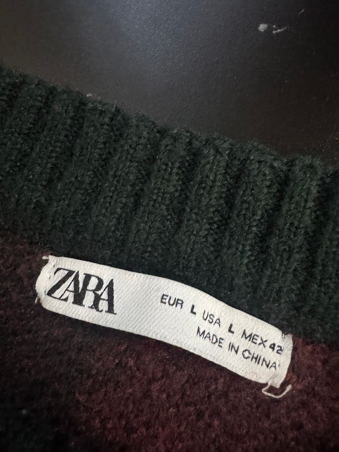 자라 ZaRa 이쁜 컬러 블록 스웨터 니트 L 상품이미지3