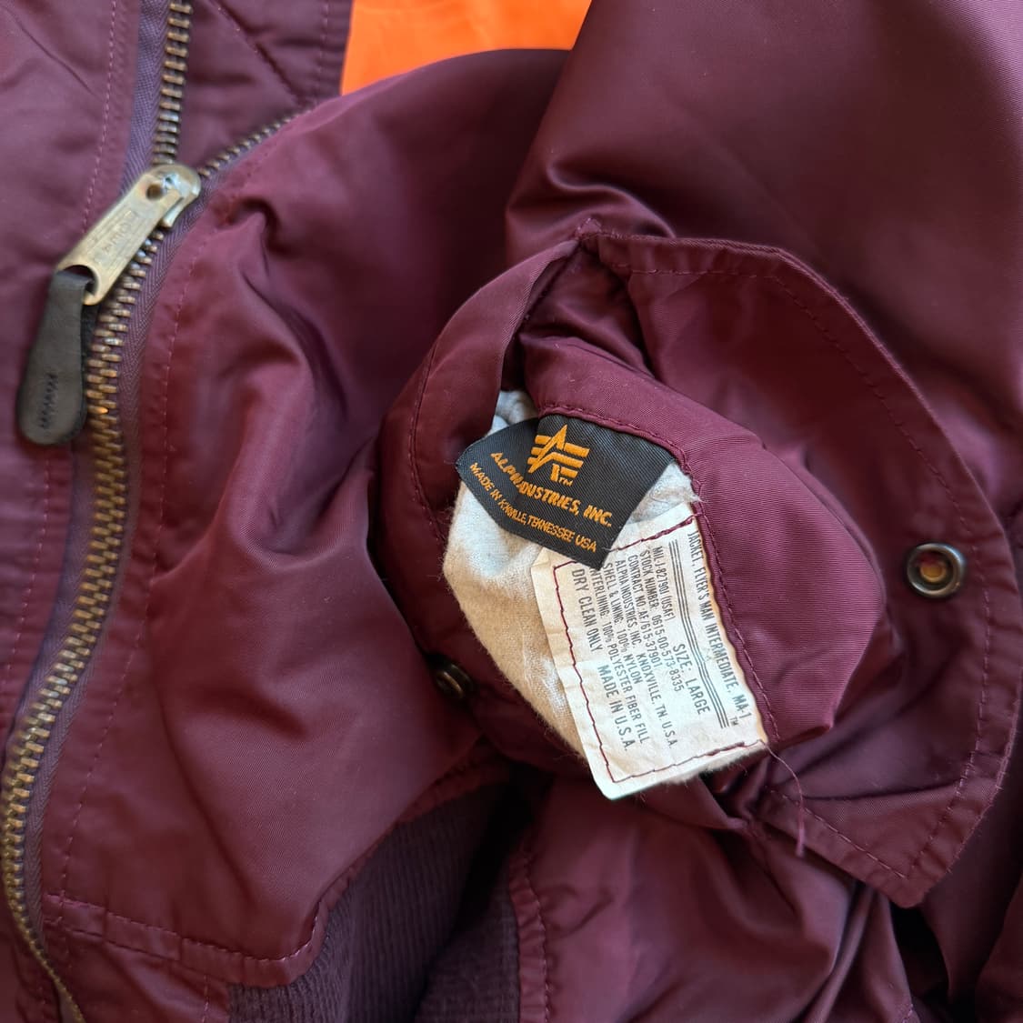 알파 인더스트리 플라이트 자켓 상품이미지5