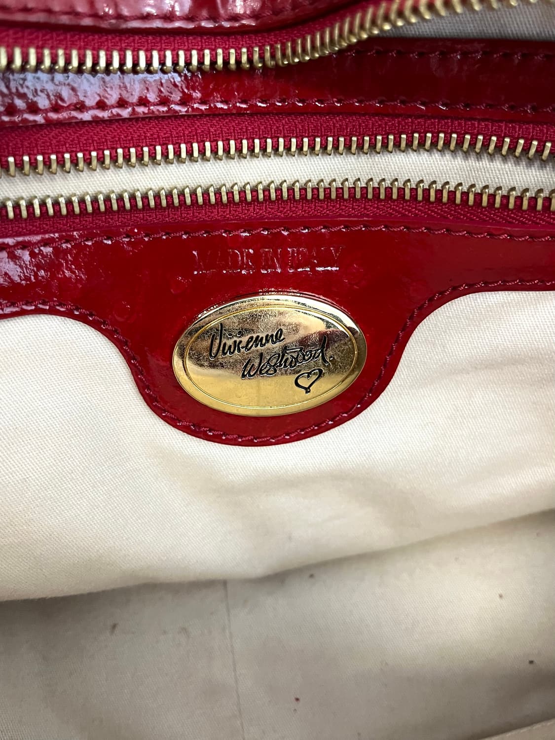 비비안웨스트우드 빅 오알비 오스트리치 레더백 상품이미지7