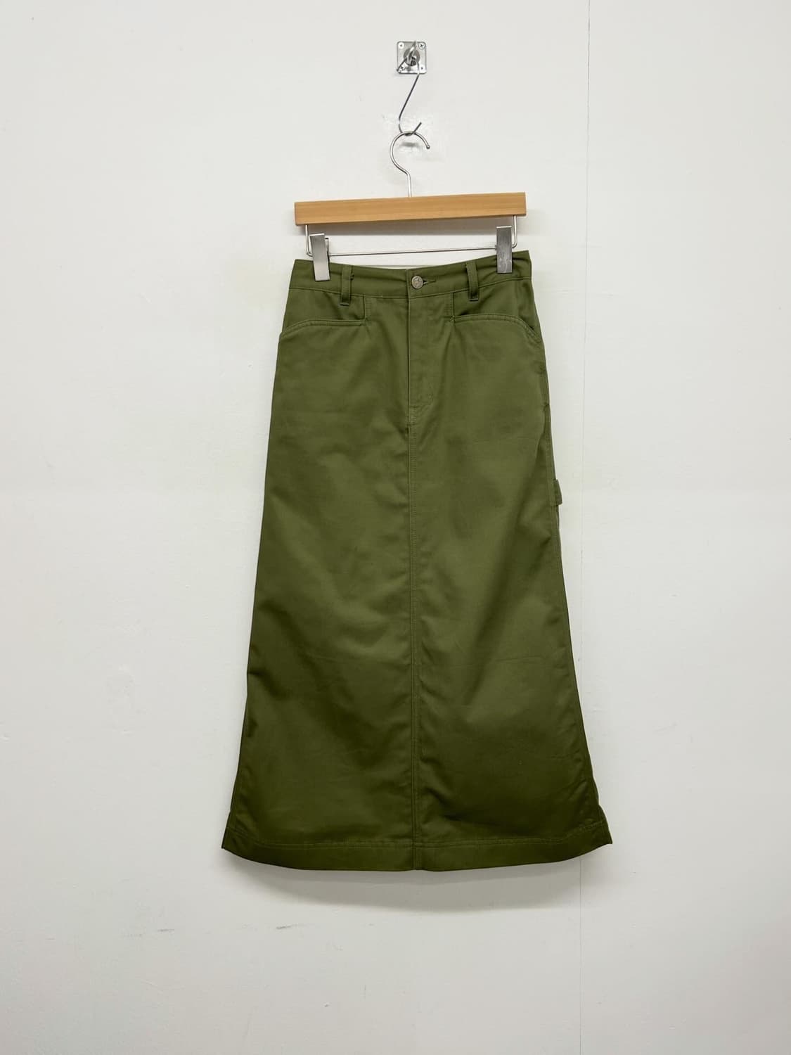 벤 데이비스 카키색 코튼 스커트 상품이미지3