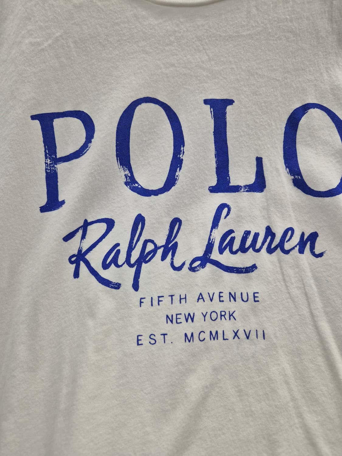 폴로 랄프로렌 반팔 티셔츠 화이트 S 상품이미지4