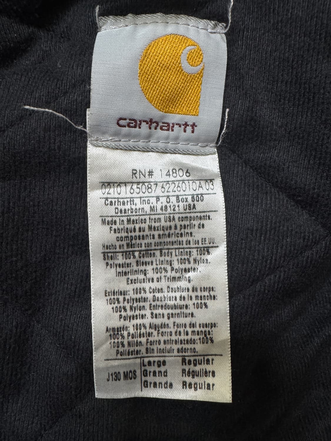 칼하트 J130 모스그린 L 상품이미지4