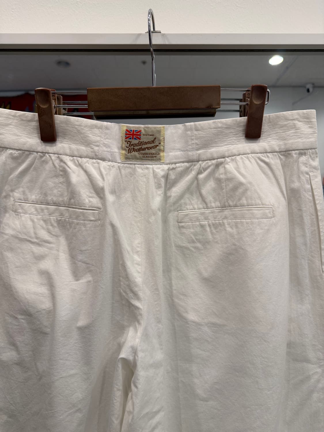 Traditional weatherwear 화이트 와이드 팬츠 (34) 상품이미지6