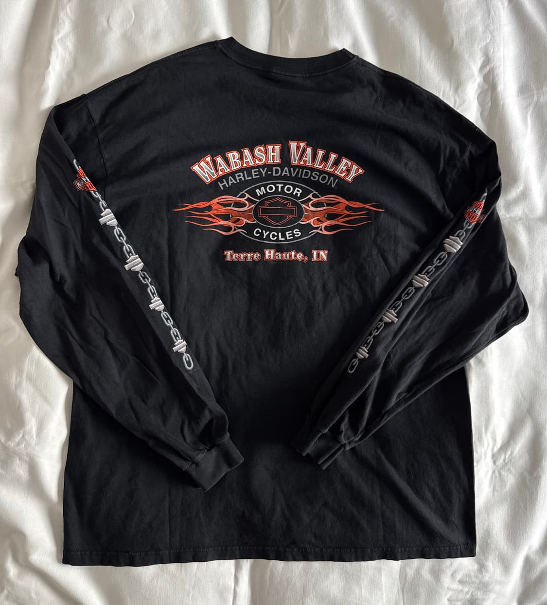 [주말할인][2XL] 빈티지 할리데이비슨 리프린팅 실드 롱슬리브 티셔츠 상품이미지4