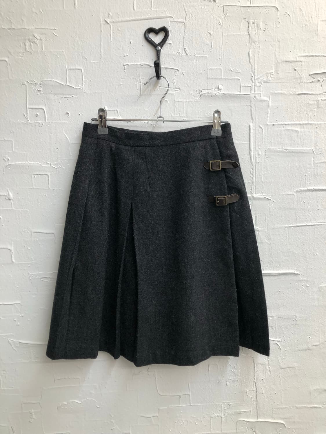 Twin buckle wrap skirt 상품이미지5