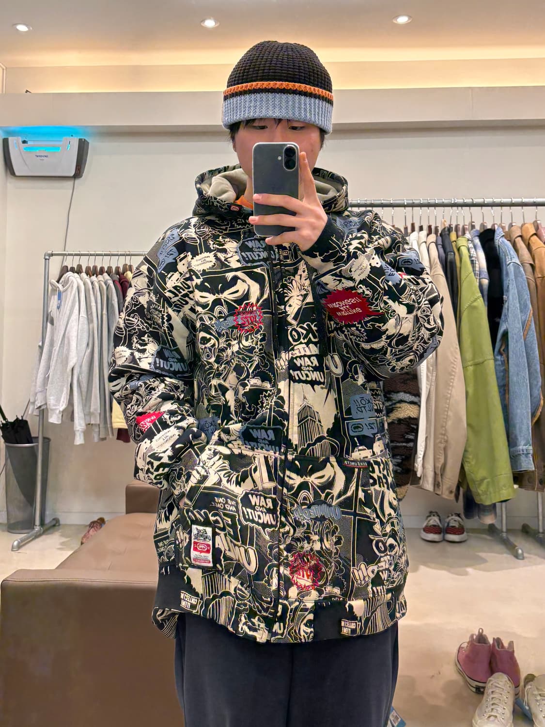 00s 에코 언리미티드 그래픽 후드점퍼 상품이미지9