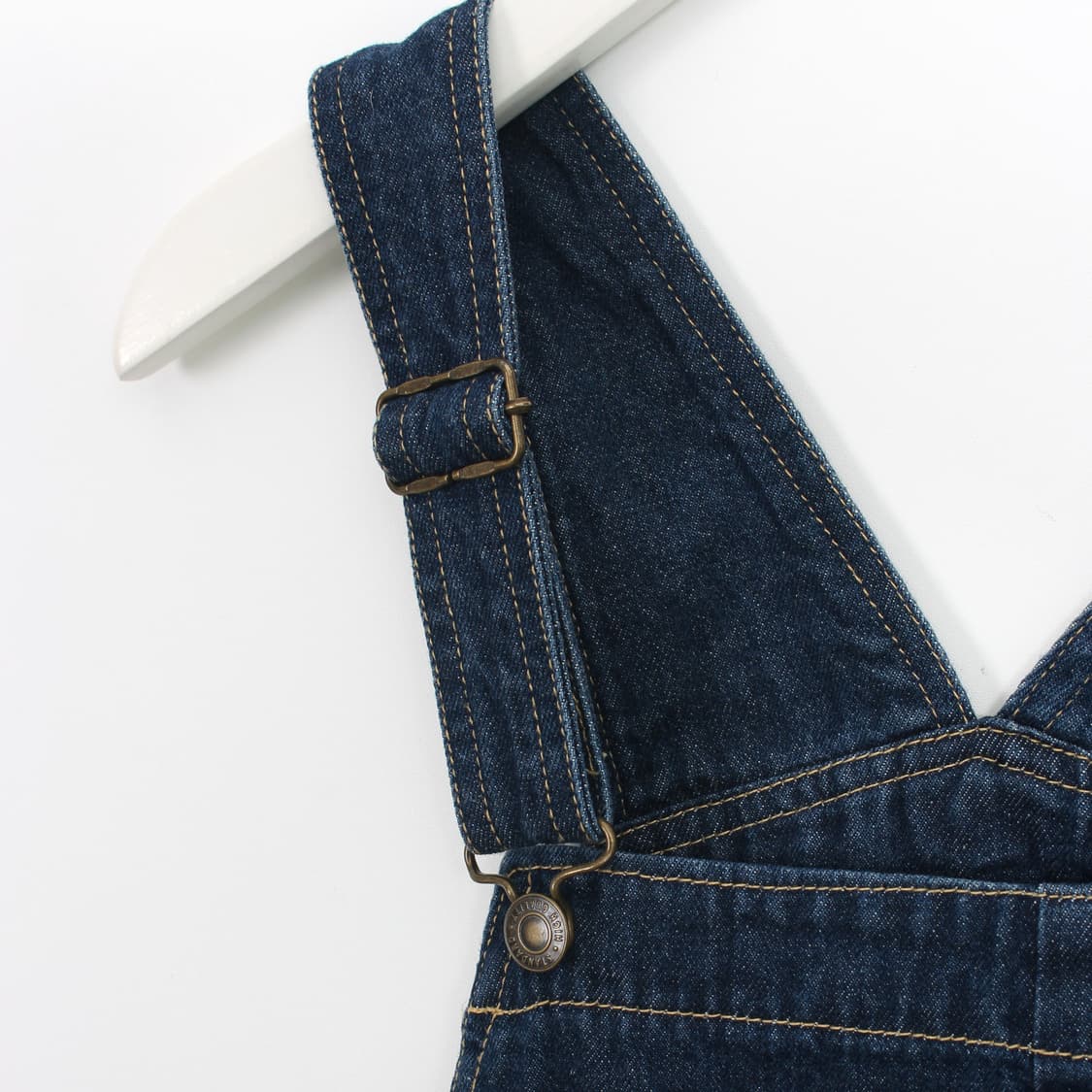 일본 빈티지 데님 스트랩 나시 멜빵 중청 원피스 상품이미지5