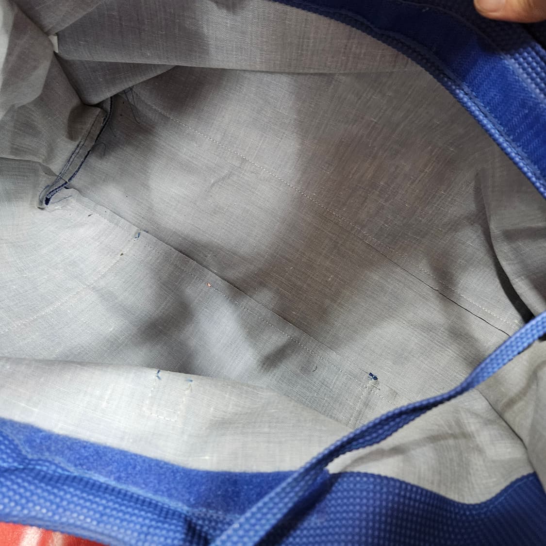 보르보네제 블루 텍스처 로고 빅 쇼퍼백 47 x 38 size 상품이미지8