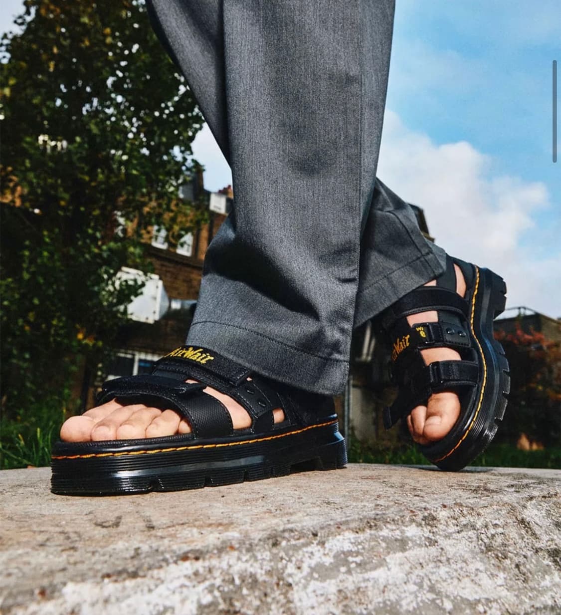 새상품[230]닥터마틴 피어슨 웨빙 샌들 블랙 상품이미지5