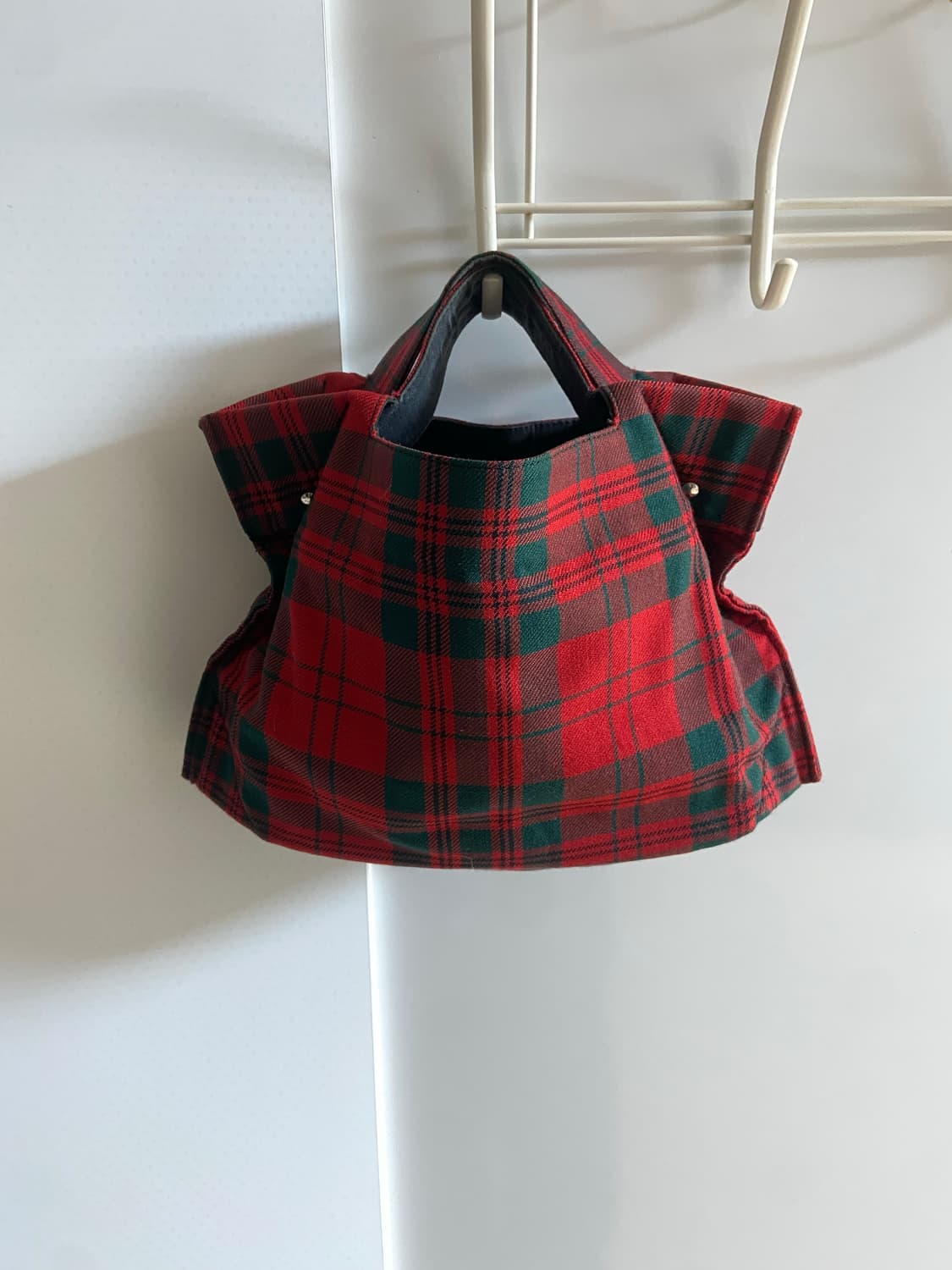 robe de chambre 꼼데가르송 타탄 체크 가방 상품이미지8