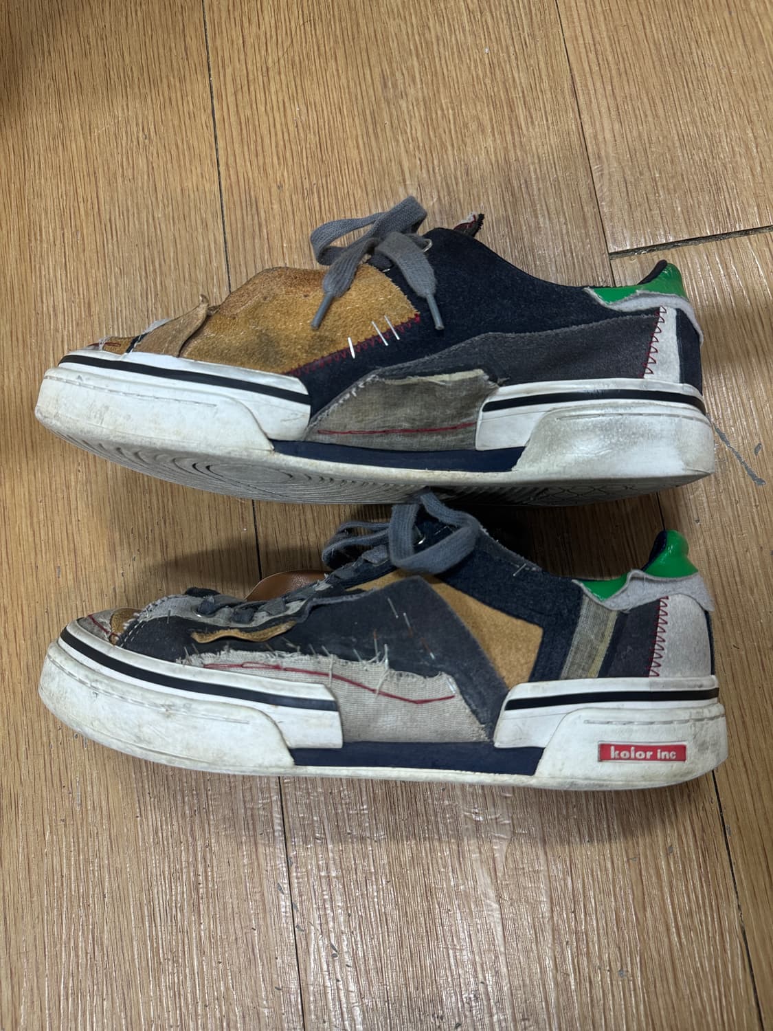 kolor 패치워크 디테일 스니커즈 상품이미지1