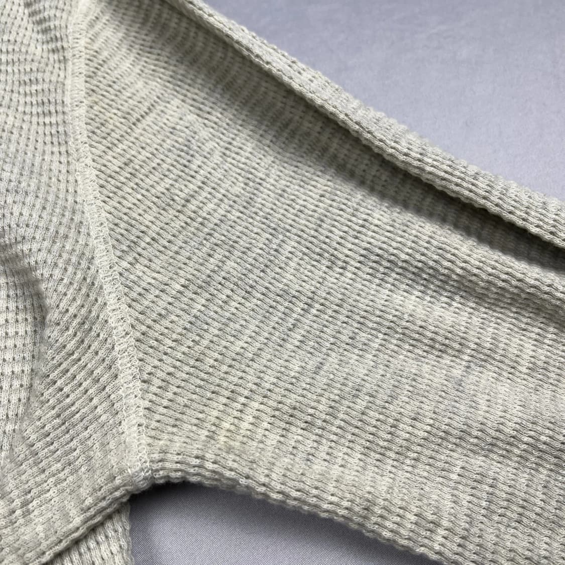 더블 알엘  와플 니트 헨리넥 써멀 셔츠 상품이미지7
