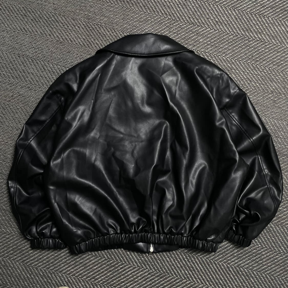 비바브라운 비건레더 미니멀 투웨이 가죽자켓y 5240 상품이미지4