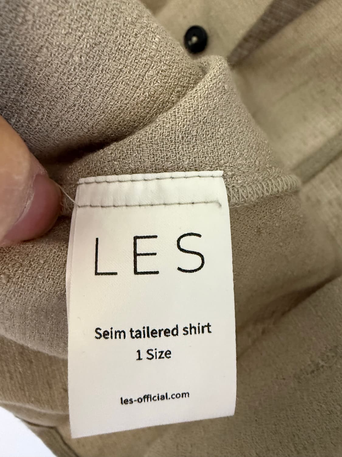 Les 세미 테일러드 셔츠 상품이미지3