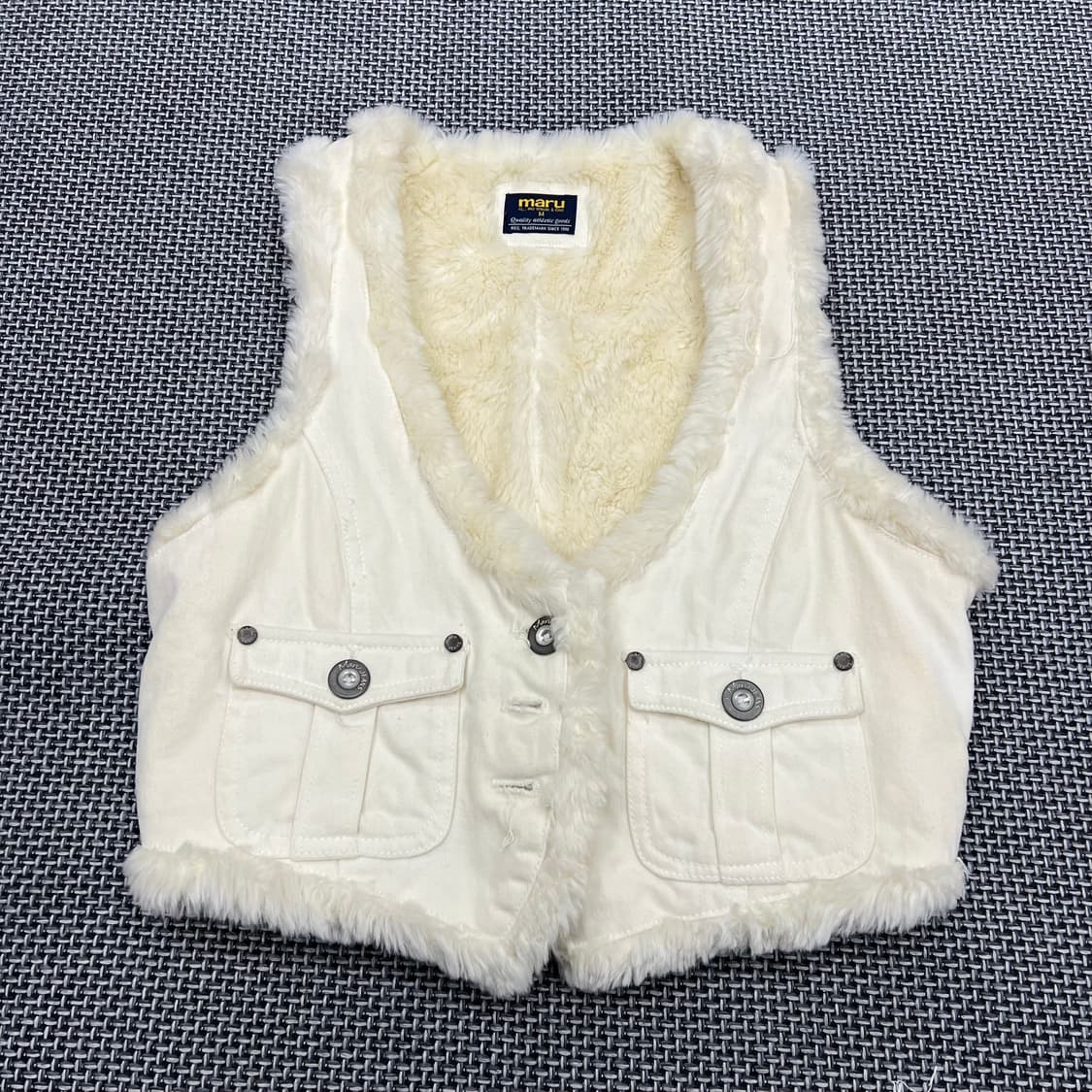 빈티지 퍼 베스트 상품이미지1