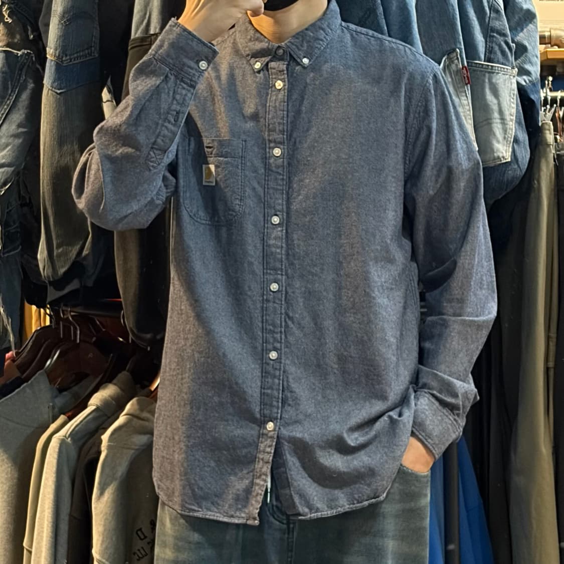 [NO.9] 칼하트 데님 긴팔셔츠 상품이미지2