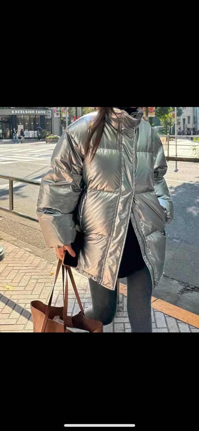 웨어로우 덕다운패딩 (실버) 상품이미지4