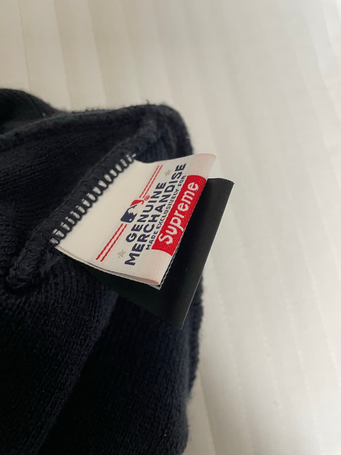 슈프림 x 뉴욕 양키스 뉴에라 박스로고 비니 네이비 상품이미지4