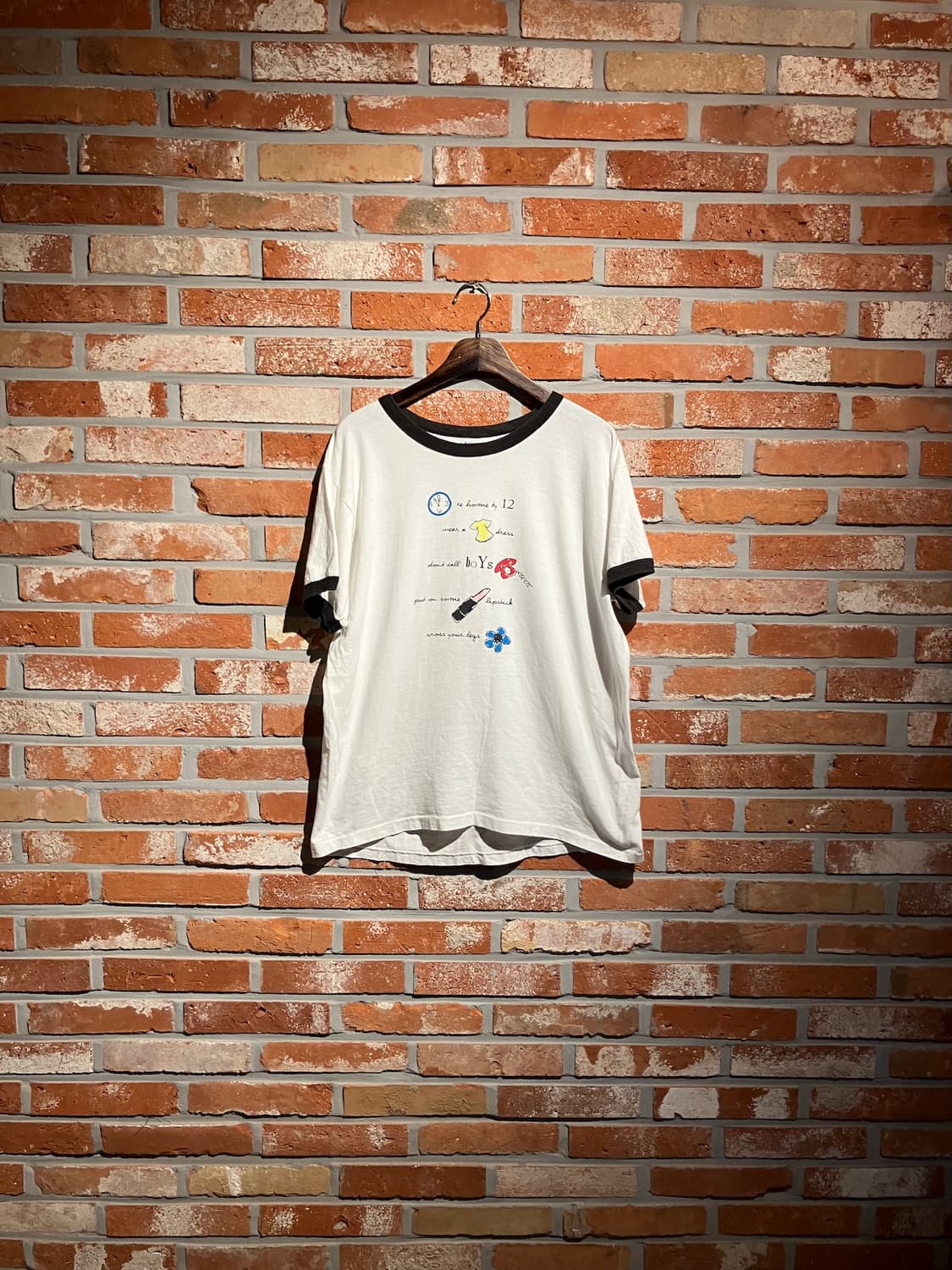 90s USA 빈티지 헤인즈 링거 티셔츠 상품이미지1