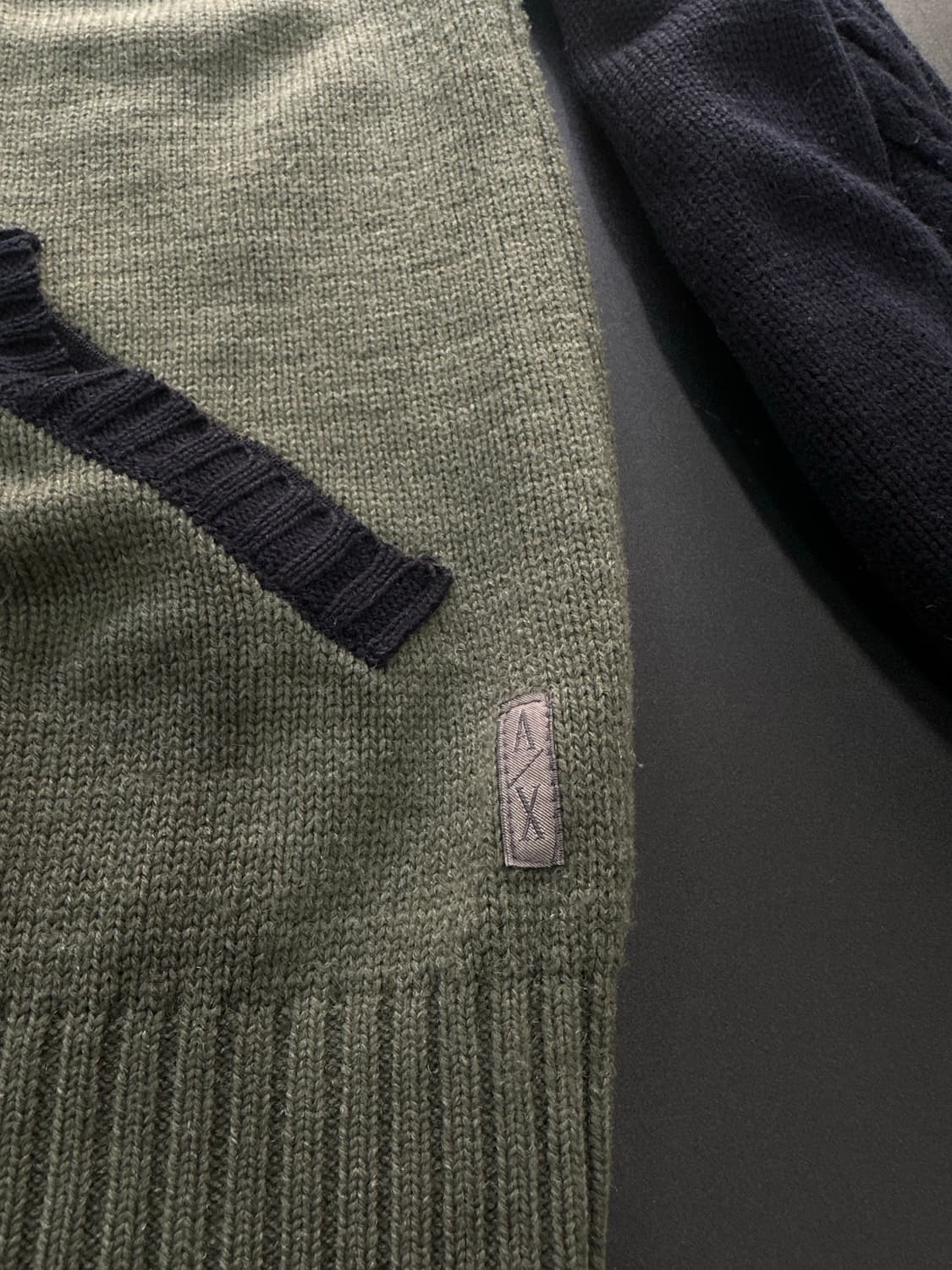 아르마니익스체인지 꽈배기 투웨이 니트집업 상품이미지6