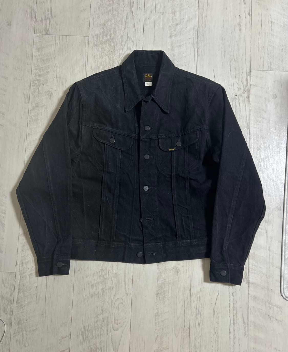 RRL LOT 271 블랙 데님 자켓 멕시코산 구형 M 상품이미지1