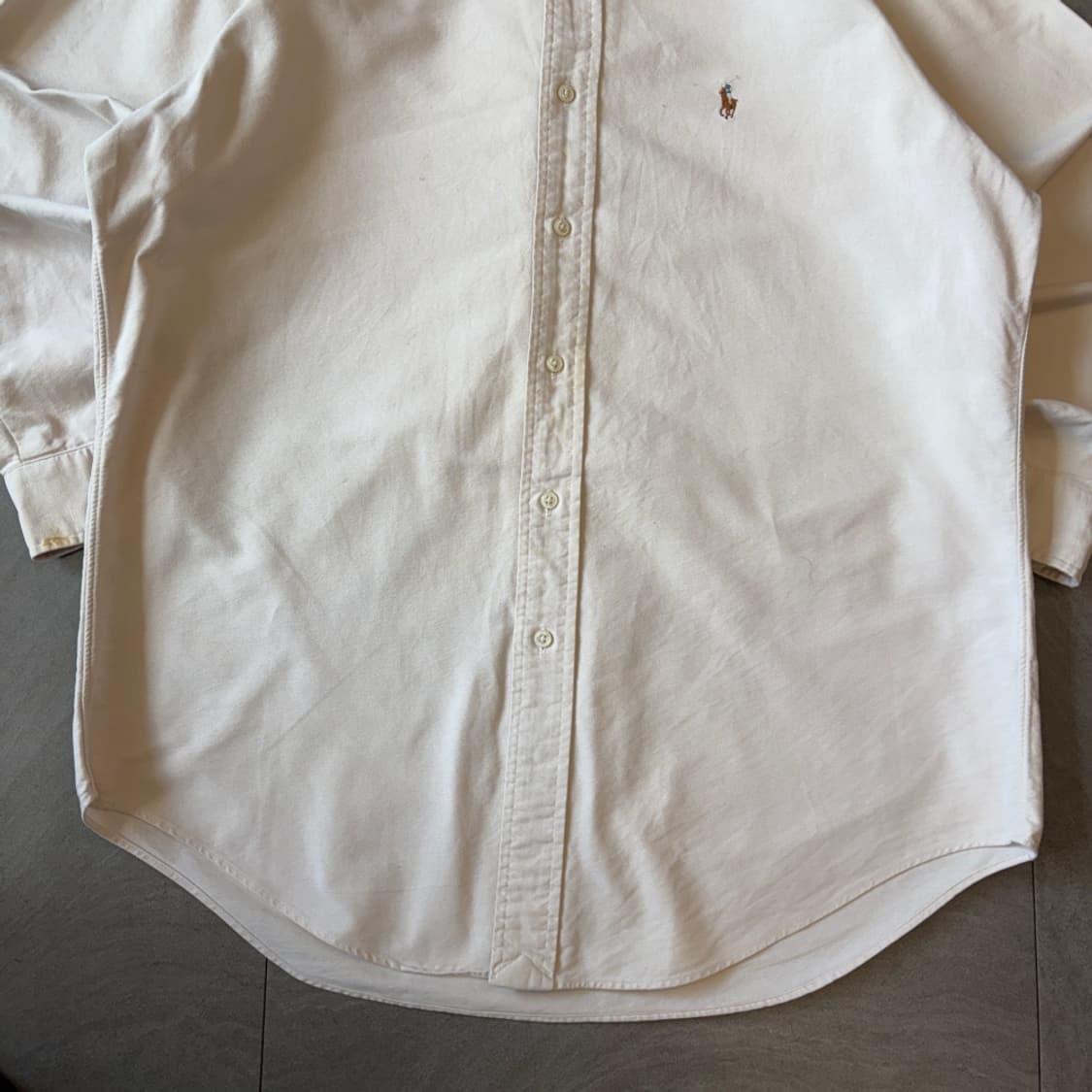 폴로 정품 아이보리 옥스포드 멀티 포니 셔츠 상품이미지2