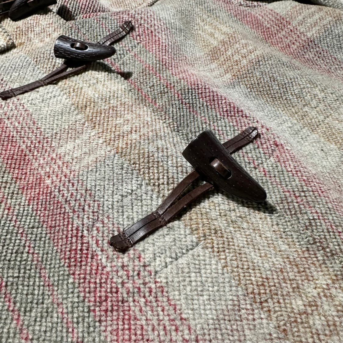 글로버올 울 체크 더플 코트 상품이미지7