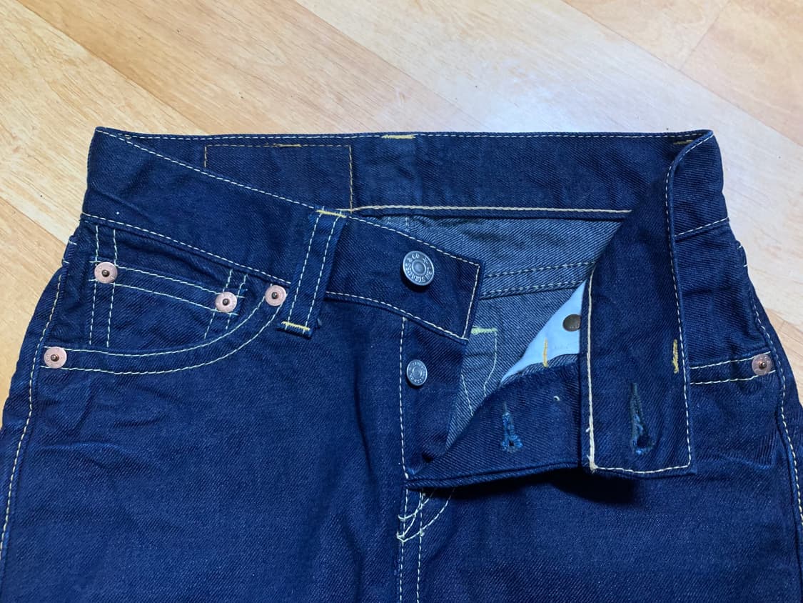 LEVIS TYPE1 리바이스 타입원 955 크러시트 워시 데님 스커트 상품이미지5