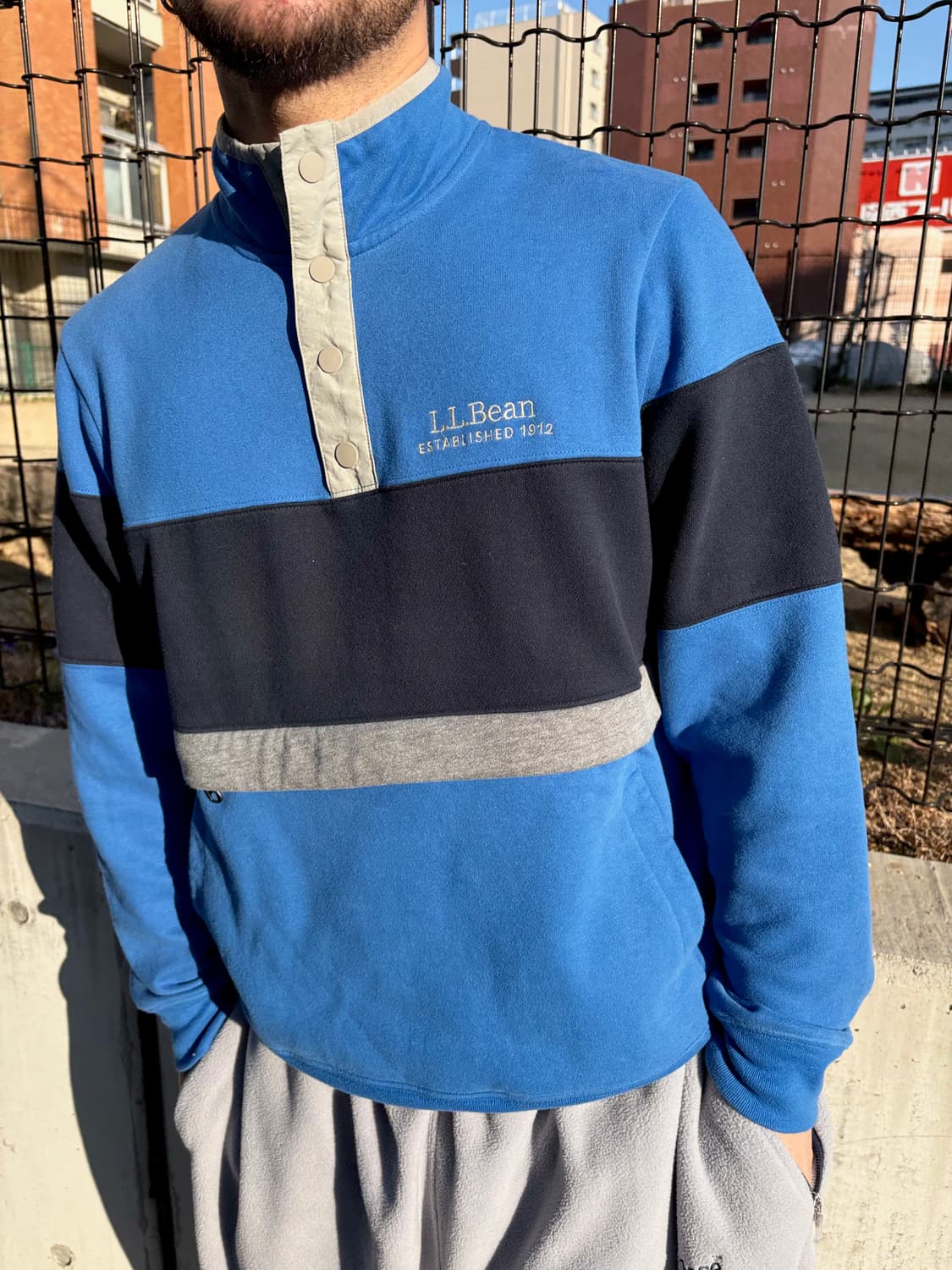 LLbean 아크릴 반집업 맨투맨/플리스 상품이미지1