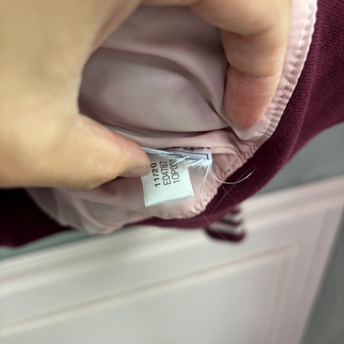 아디다스 파이어버드 블루종 져지 트랙탑 버건디 핑크 상품이미지3