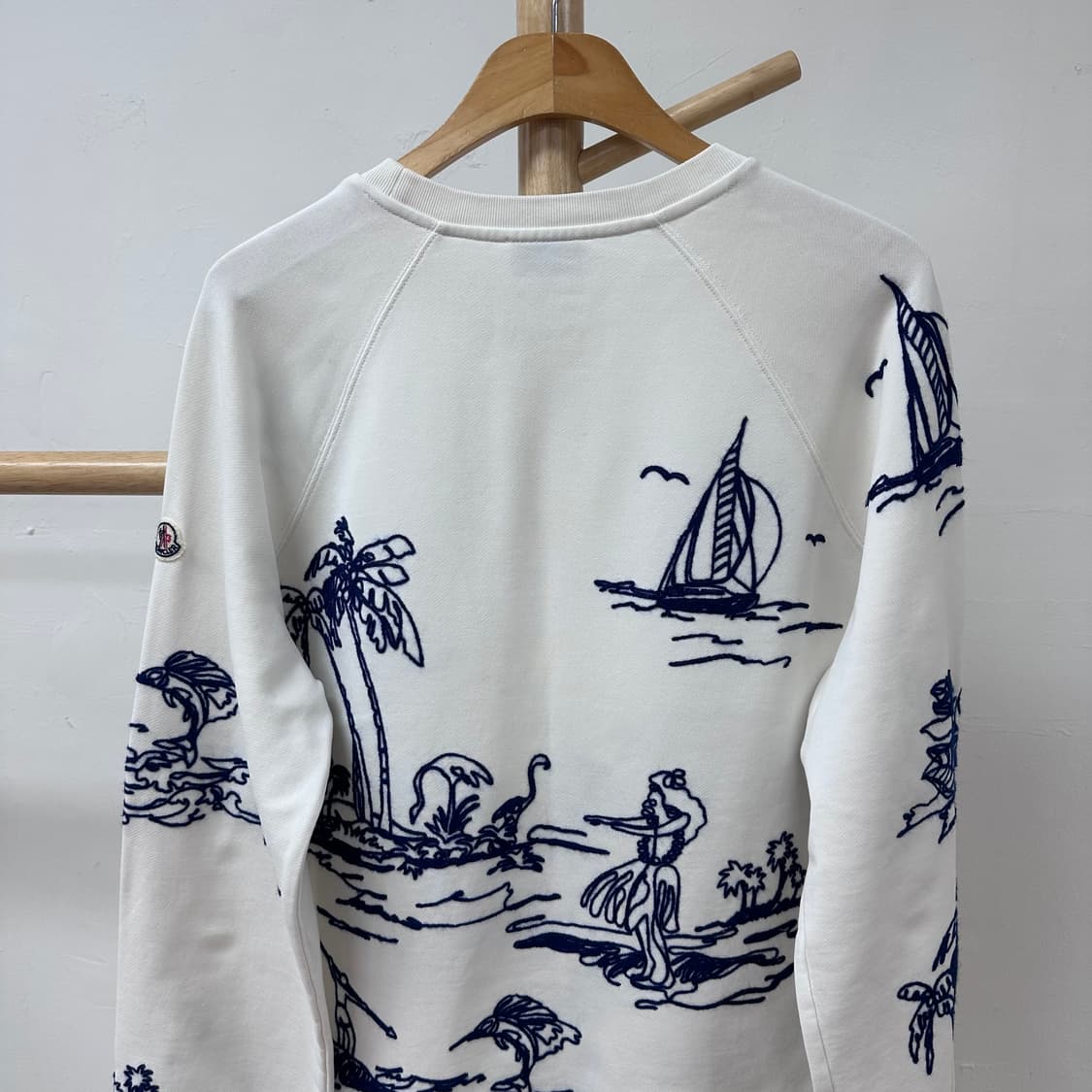 MONCLER 몽클레어 자수 맨투맨 스웻셔츠 100(XL) J26 상품이미지5