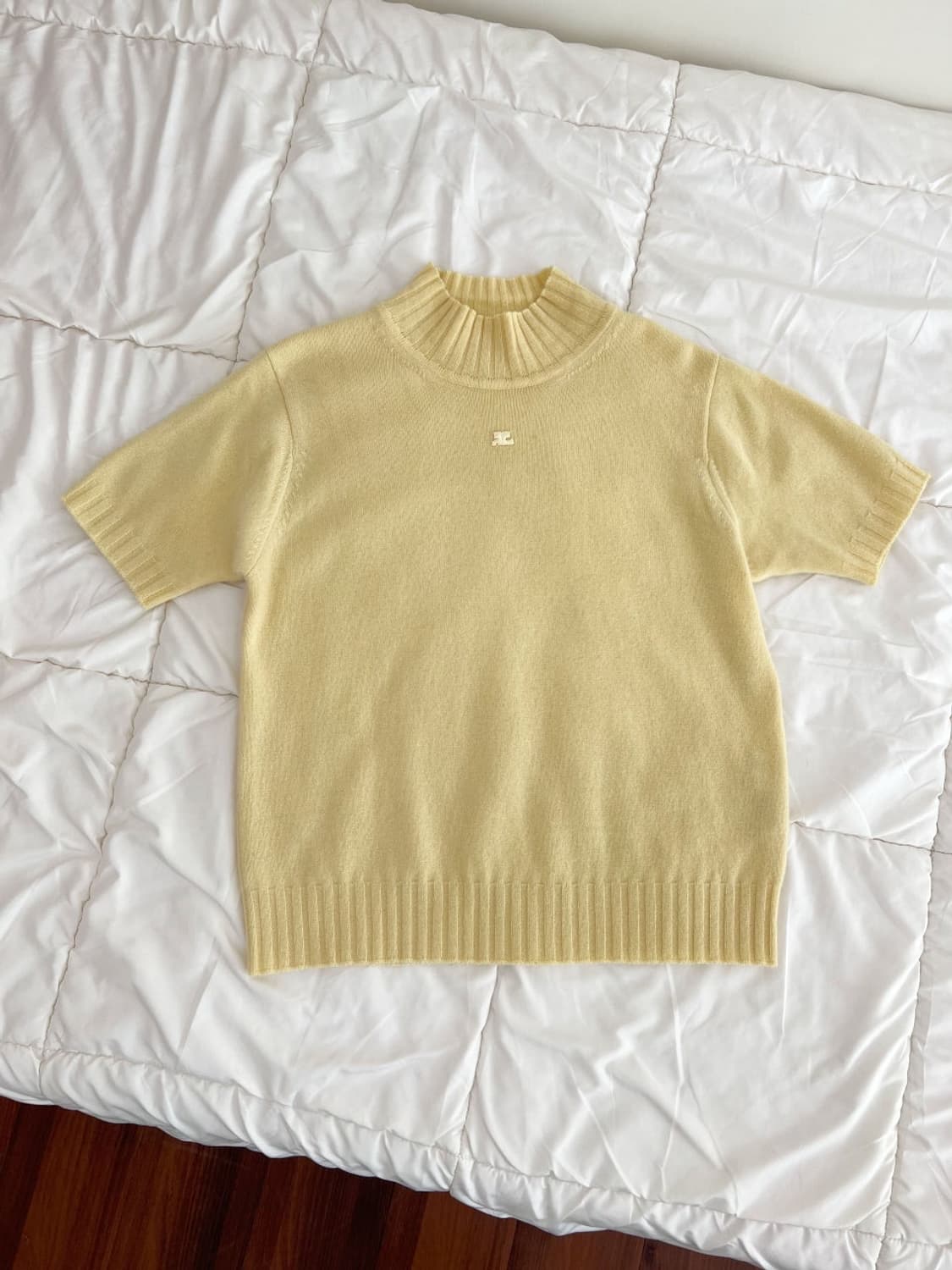 courreges / 꾸레쥬 옐로우 캐시미어 니트   상품이미지3