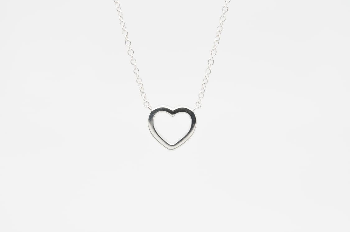 티파니앤코 메트로하트 18P 천연 다이아 18K 화이트골드 펜던트 목걸이 상품이미지5