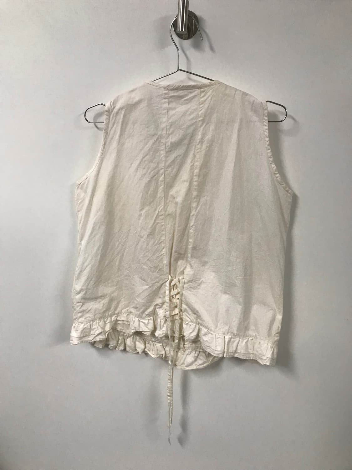 빈티지 프릴 슬리브리스 블라우스 상품이미지8