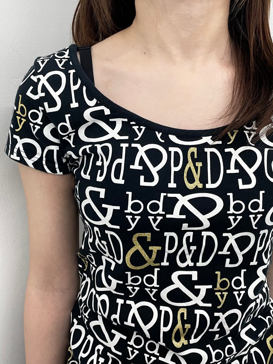 핑키앤다이안 갸루 레터링 탑 상품이미지4