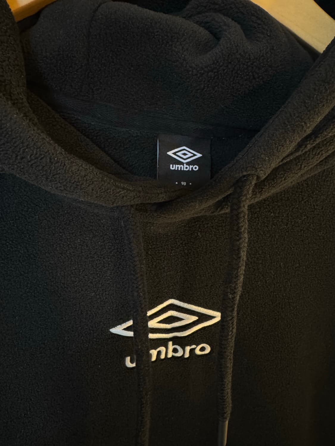 [S]엄브로 폴라텍 후리스 후드티 블랙 상품이미지4