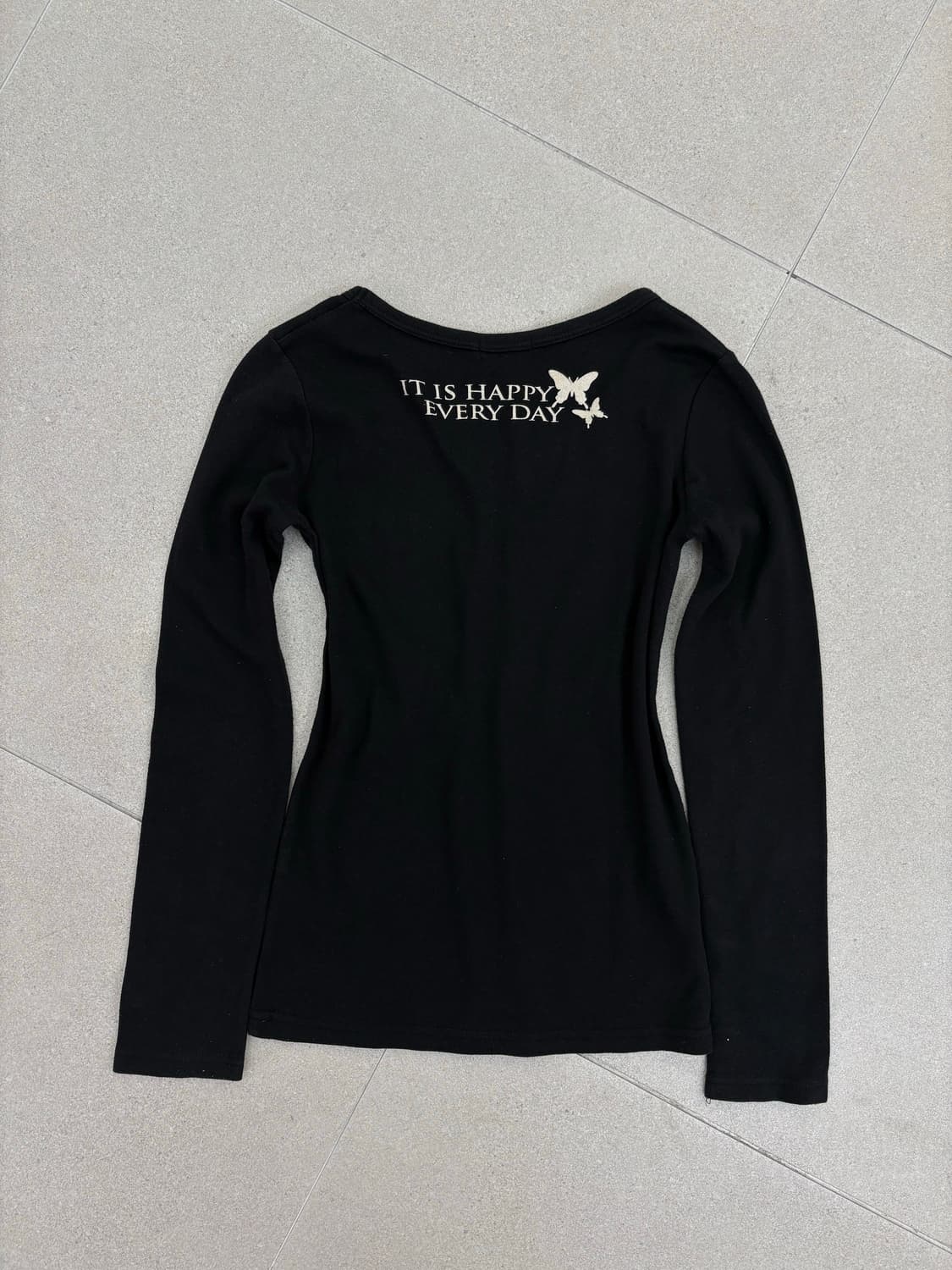 레오파드 나비 레터링 롱슬리브 상품이미지4