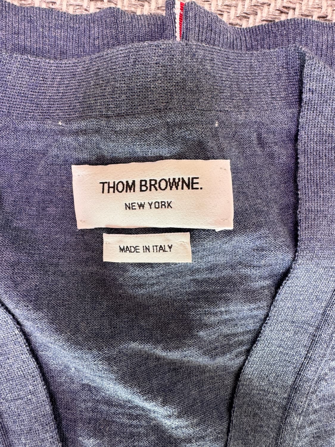 톰브라운 가디건 3 SIZE 블루&네이비 / 모델명 mkc002a / 실 상품이미지1