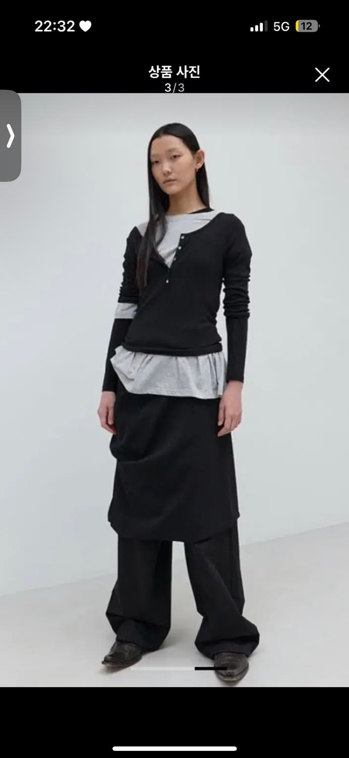 리포스 헨리넥 티셔츠 팝니다 상품이미지3