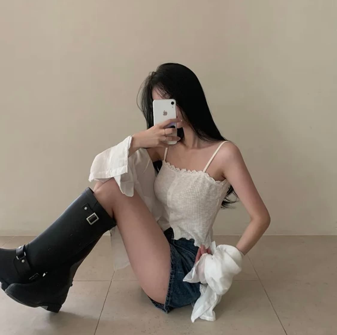 베이델리 러블리 레이스 프릴 나시 상품이미지1