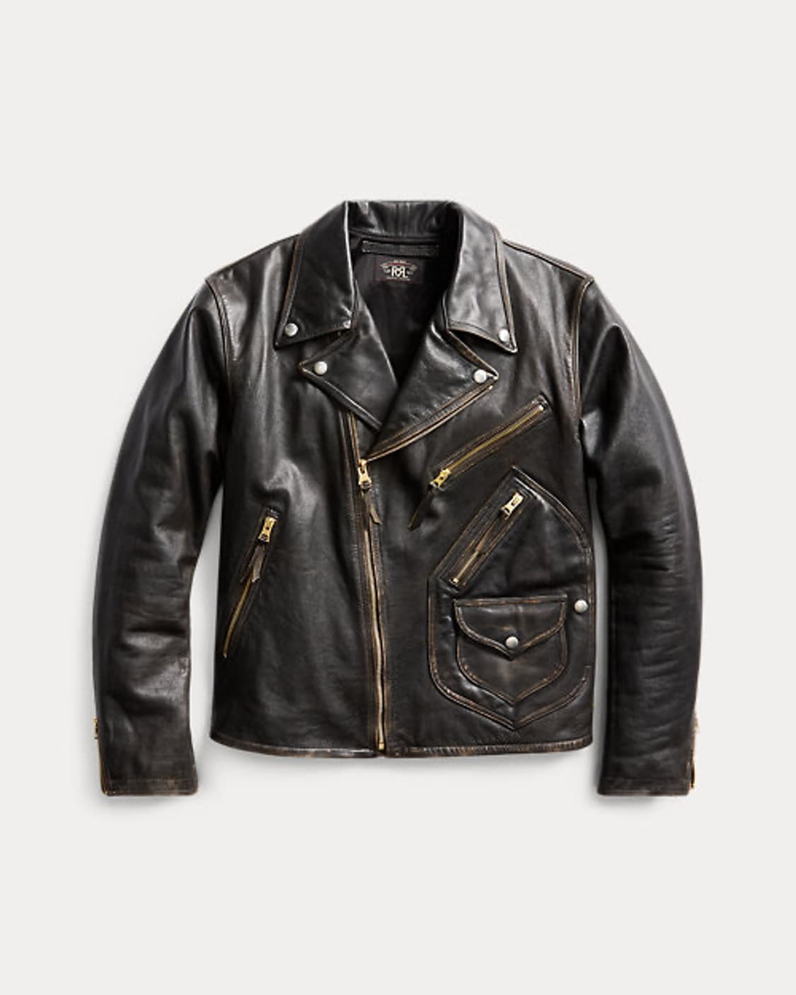 rrl 더블알엘 레더모토자켓 s 상품이미지1