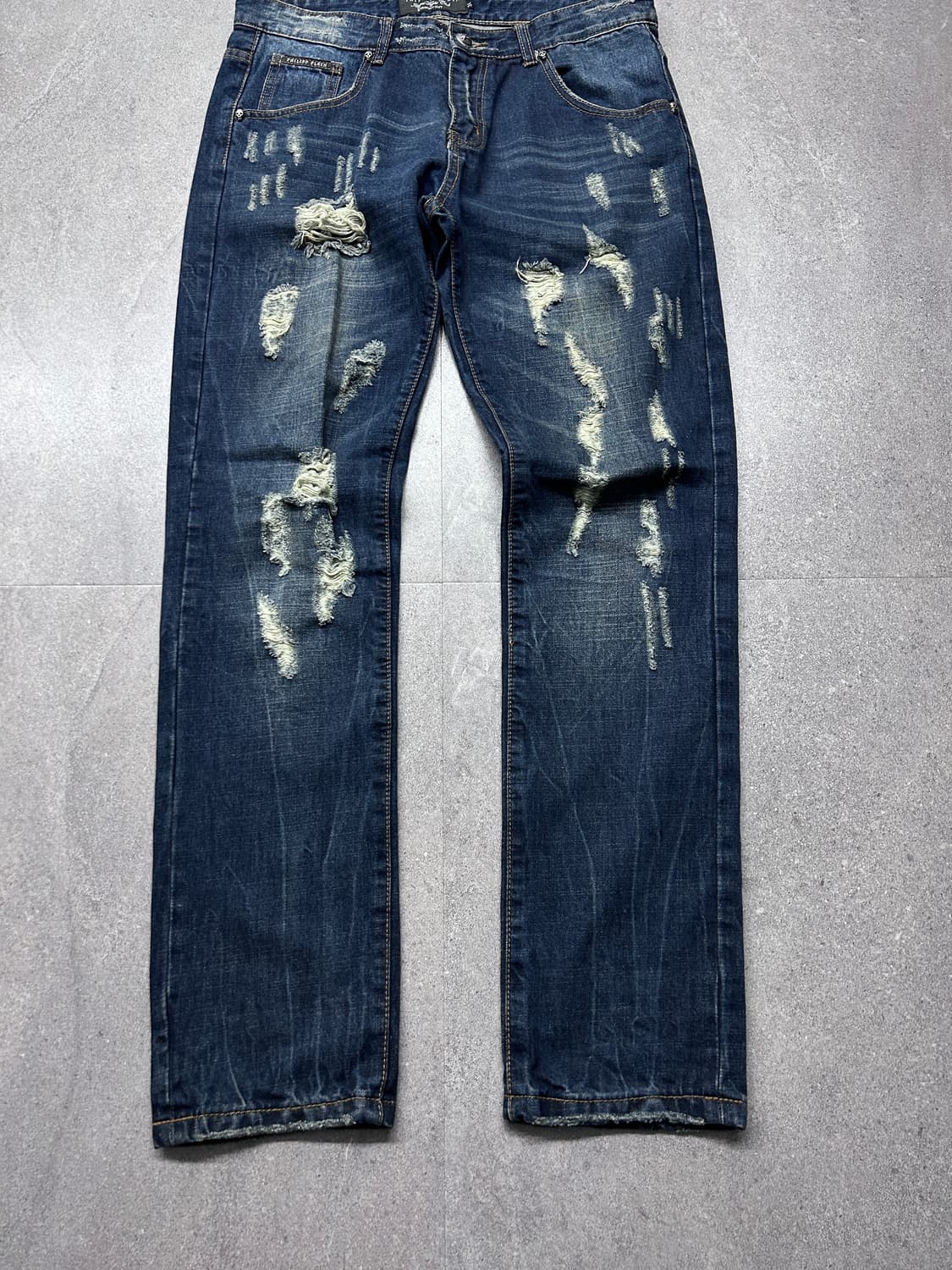 필립플레인 디스트레스드 레이저 디테일 데님 상품이미지5