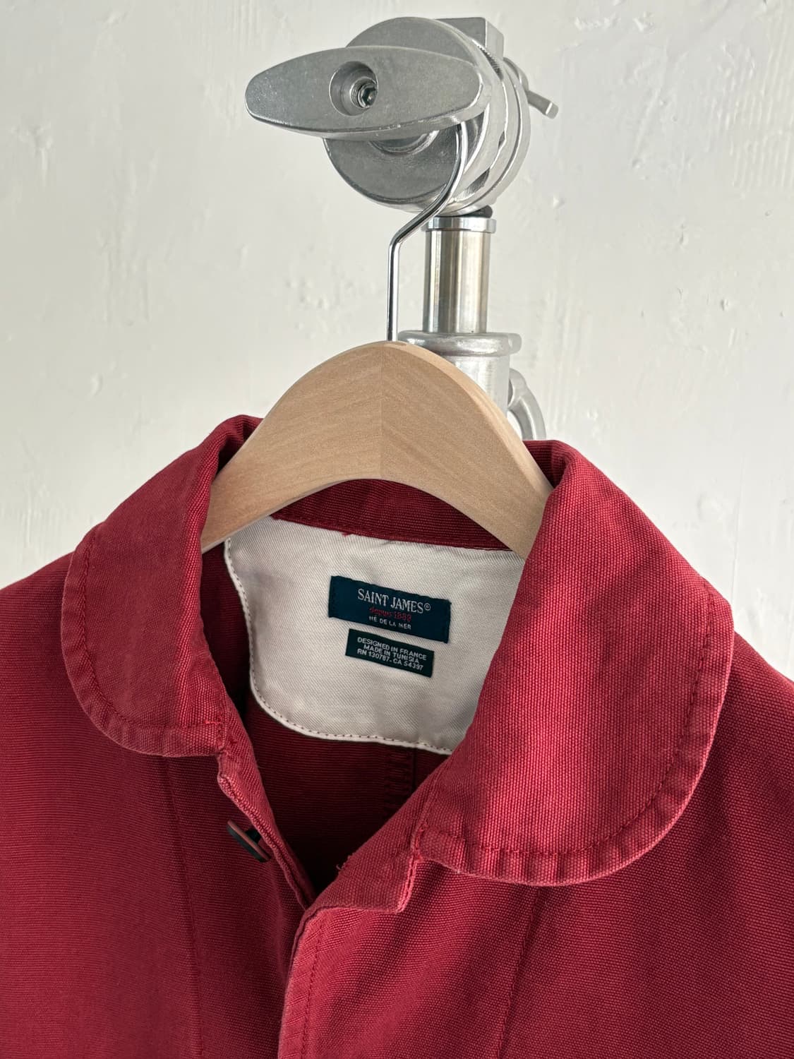 Saint James 세인트 제임스 딥레드 컬러 코튼 자켓  상품이미지2