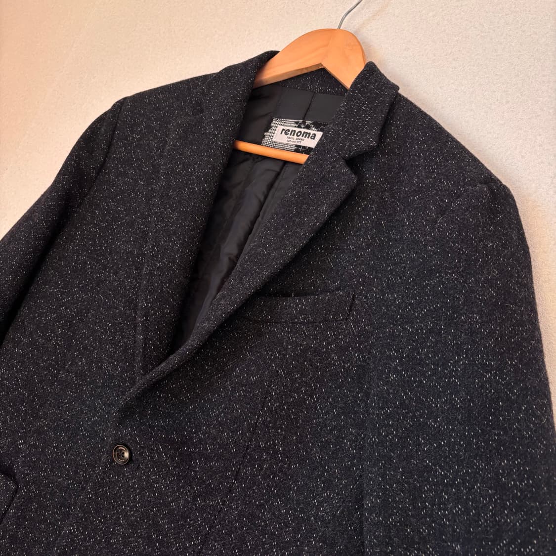 레노마 슬림핏 자켓 FW 독특한 질감 95 다크네이비 콤비 상품이미지10