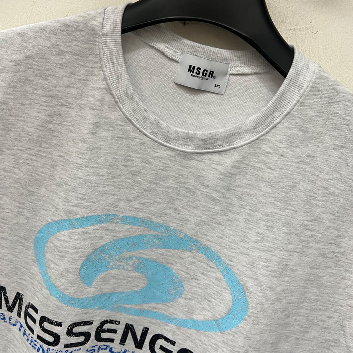 VTG MSGR 크랙 로고 나시티 2XL 상품이미지3